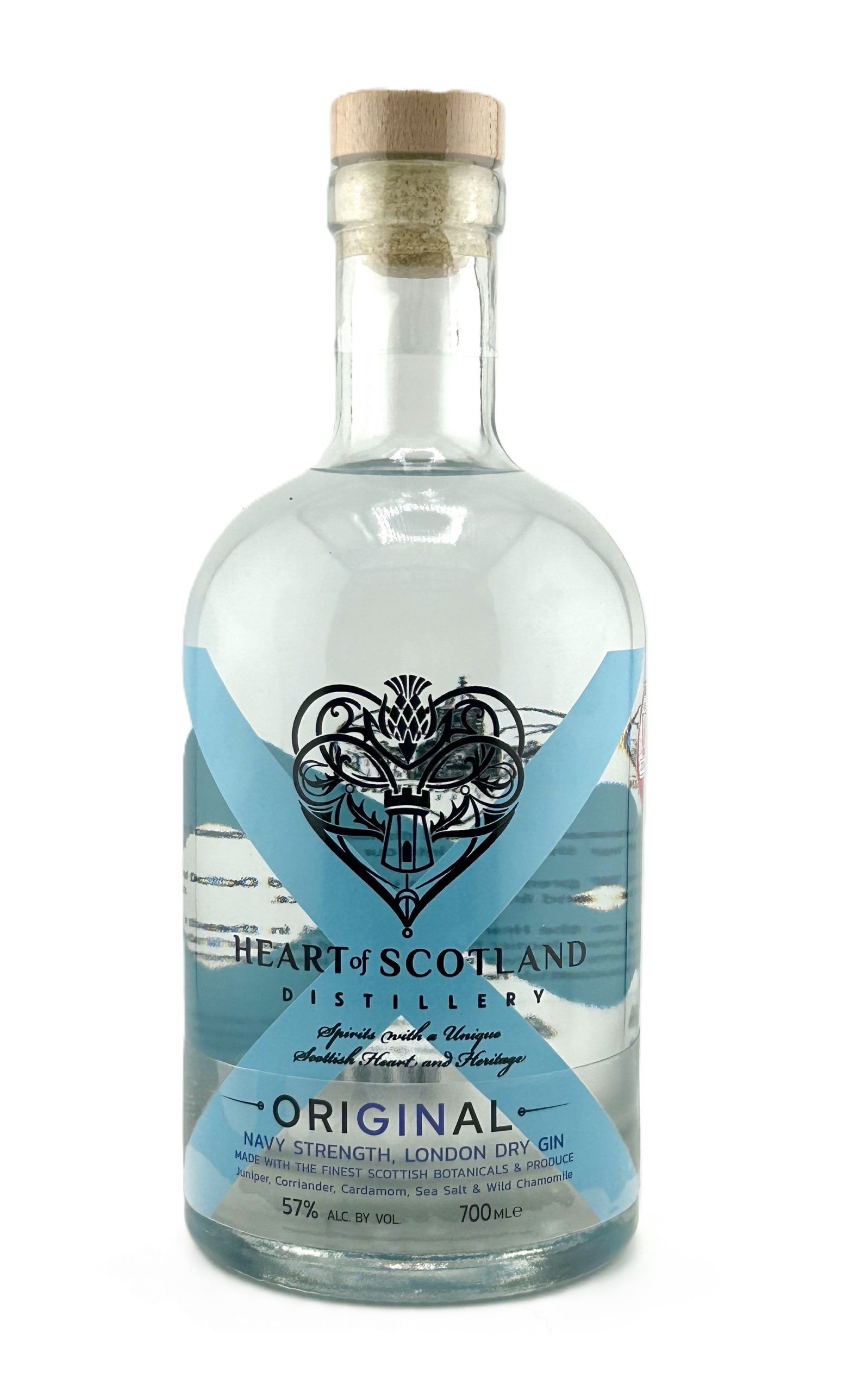 Heart of Scotland Navy Strength Gin Bottle – Premium Small-Batch Scottish Gin